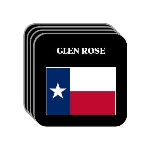 US State Flag   GLEN ROSE, Texas (TX) Set of 4 Mini Mousepad Coasters