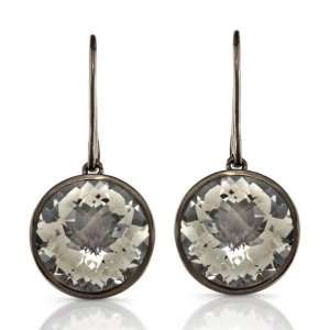   ct Earrings with Black Rhodium Dimension 0.472 W x 0.472 D Jewelry