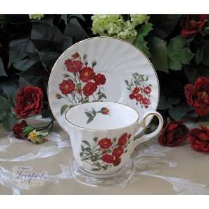 Heirloom Romantic Rose Bone China Tea Cup & Saucer  
