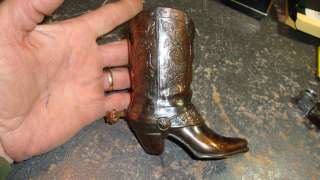   CRAFT CO Los Angeles CA Metal Copper Tone Cowboy Boot W/Spur  