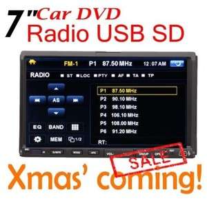   Dash Touch Screen DVD/CD/SD/USB Car Player RDS Radio USA stock  