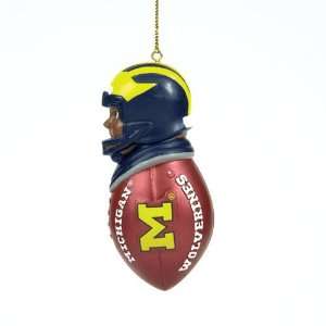  Michigan Wolverines Ncaa Team Tackler Player Ornament (3 