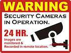Lot CCTV Video Camera Warning Sign Window Door Sticker  