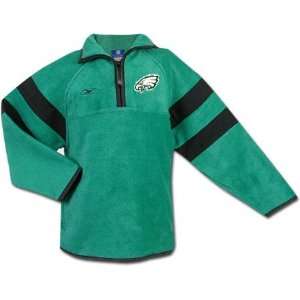  Philadelphia Eagles 1/2 Zip Front Youth Fleece Jacket 