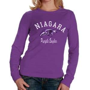  Niagara Purple Eagles Ladies Purple Gulf Long Sleeve T 
