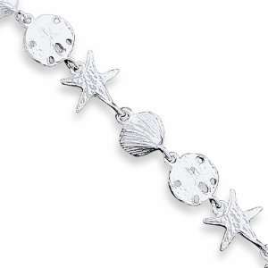  Sterling Silver Seashells Bracelet Jewelry