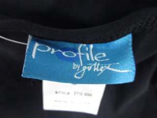 NWT PROFILE BY GOTTEX Black Sarong Cover Up Sz S $68  