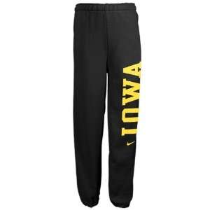  Nike Iowa Hawkeyes Youth Black Fleece Pants (X Large 