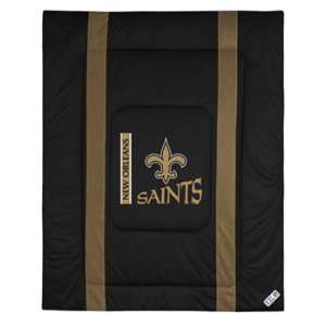 New Orleans Saints Sideline Comforter   Twin Bed  Sports 