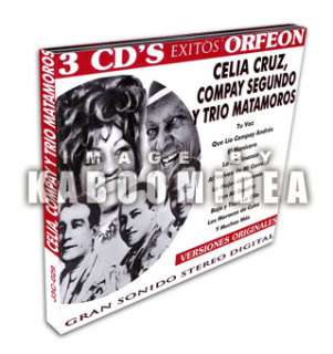 CELIA CRUZ COMPAY SEGUNDO Y TRIO MATAMOROS Exitos 3 CD Sonora 