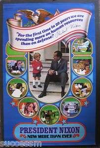 Original Large Richard Nixon Official Campaign Poster  