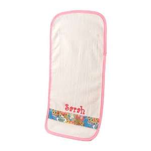    Personalized Baby Burp Cloth with Ribbon Accent   Groovy Mod Baby