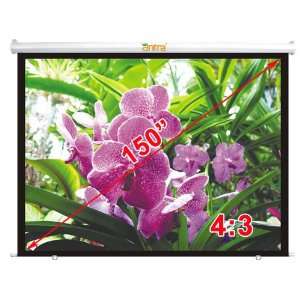 Antra Electric Motorized 150 43 Projector Projection Screen Matte 