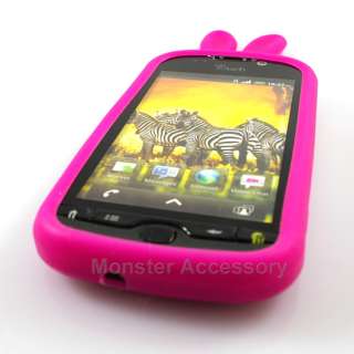 Pink Bunny Soft Skin Gel Silicone Case Cover For HTC myTouch 4G  