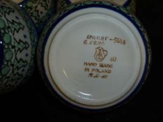 Unikat  563B AF signed Polish Pottery Dessert Bowl  