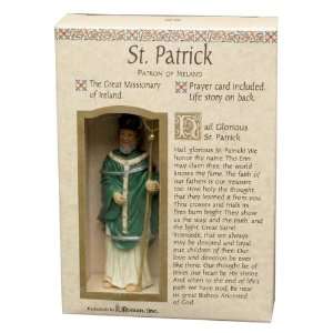  Roman St.patrick Figurine with Prayer Card Sports 