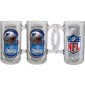 NFL New England Patriots High Definition Sport Mug  Set of 2  