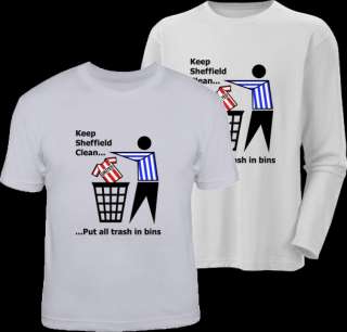 KEEP SHEFFIELD CLEAN funny football wednesday t shirt  