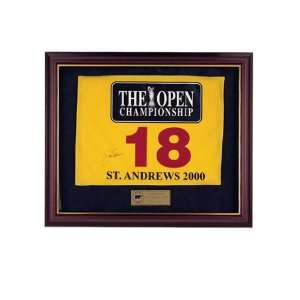   Nicklaus Autographed 2000 British Open Pin Flag
