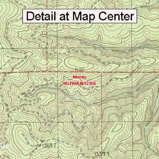 USGS Topographic Quadrangle Map   Menlo, Washington (Folded/Waterproof 