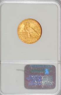 1911 $5 Indian Gold NGC MS62 Uncirculated Beautiful Coin 101 Years Old 