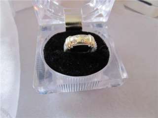 David Yurman 4 Diamond 14K Yellow Gold & S/Silver Ring  