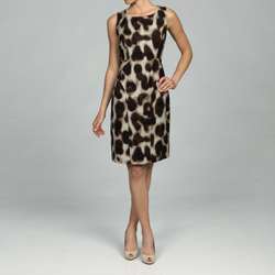 Calvin Klein Womens Cheetah print Sheath Tank Dress  