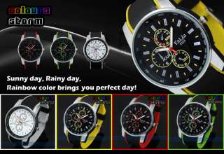 Men Lady Military Sport Marine Watch Rubber Strap Gifts  
