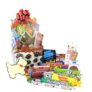 Paw Print Candy Basket with Free Cookie Grocery & Gourmet Food
