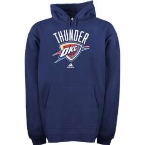 Oklahoma City Thunder  Navy  Full Primary Logo Hooded Fleece 