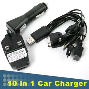  Product] 10 In 1 Universal Phone Car Vehicle Travel Battery Charger 