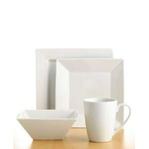  The Cellar 4 Piece Square Place Setting in White Kitchen 