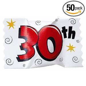 30th Birthday Party Mints (50 Pack)  Grocery & Gourmet 