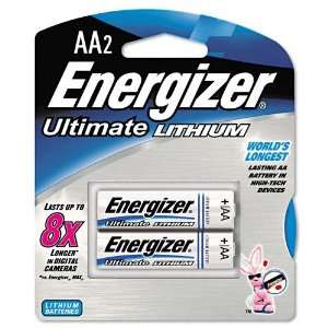  Energizer  e Lithium Batteries, AA, 2 Batteries per Pack 