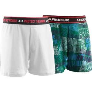 Boys 2 Pack Printed Holiday Boxer Short Bottoms by Under Armour 