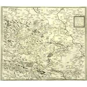  Antique Map of Europe Germany, Saxon, 1570