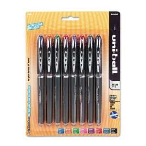  uni ball® Vision Elite Stick Roller Ball Pen, BLK Brl, 8 