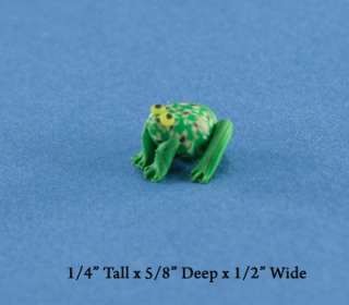 Dollhouse Miniature Adorable Garden Frog #D1642 42  