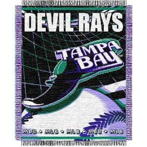   Tampa Bay Rays Major League Baseball Woven Jacquard Throw Sports