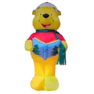 Inflatable 8 ft. Caroling Pooh 