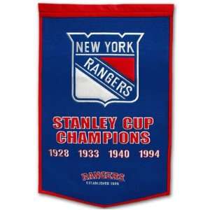   York Rangers 24 x 36 Wool Dynasty NHL Banner Royal