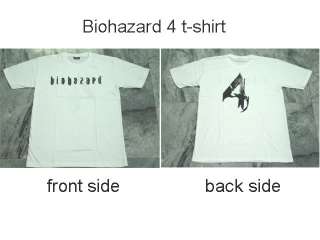 Resident Evil Game White T shirt Biohazard 4 PS2 3  