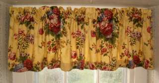 TAILORED VALANCES IN FLORAL FABRICS   YOU CHOOSE FABRIC  