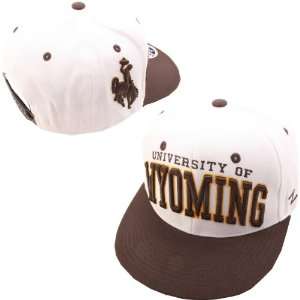Zephyr Wyoming Cowboys Super Star White Hat Adjustable  