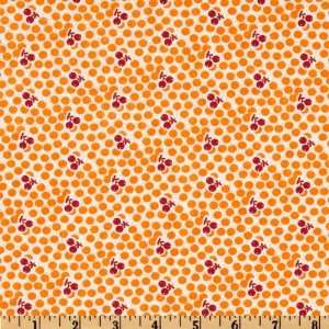  44 Wide Canning Day Cherries Apricot Fabric By The Yard 
