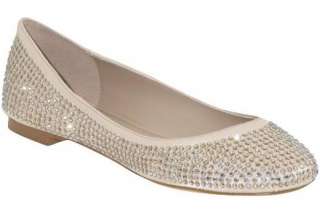 NEW Steve Madden I Dreemy Jeweled Ballet Flats with Crystals on Blush 