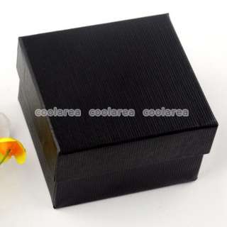 1PC Black Present Gift Display Box Case For Jewelry Watch Packing 