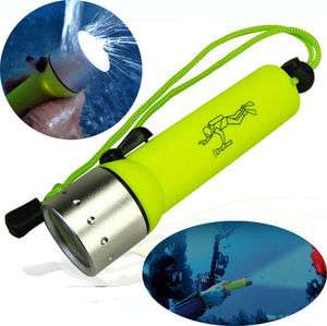   Q5 LED Light Dive Flashlight 50m Diving Sports Torch Waterproof Yellow