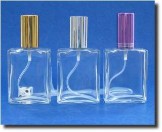 Atomizer Glass Bottle Perfume ChooseColor 2.2oz/65ml  