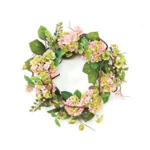   Natures Way Artificial Hydrangea Flower and Berry Wreaths 22   Unlit